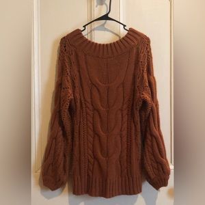 Rue21 Oversized Cable Knit Sweater Size XS